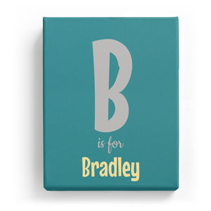 B is for Bradley - Cartoony