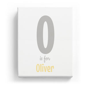 O is for Oliver - Cartoony