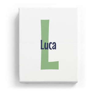 Luca Overlaid on L - Cartoony