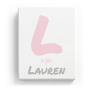 L is for Lauren - Artistic