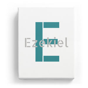 Ezekiel Overlaid on E - Stylistic