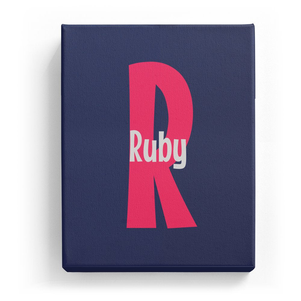 Ruby's Personalized Canvas Art