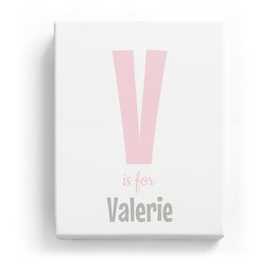 V is for Valerie - Cartoony