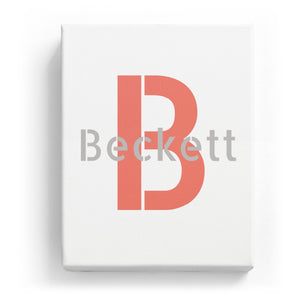 Beckett Overlaid on B - Stylistic