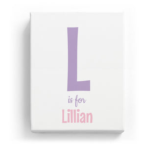 L is for Lillian - Cartoony