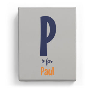 P is for Paul - Cartoony