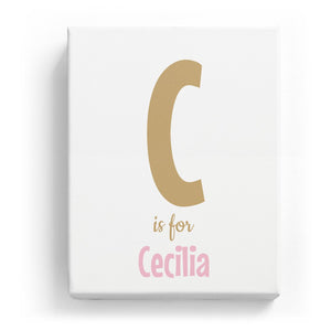 C is for Cecilia - Cartoony