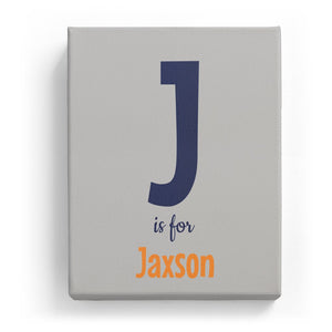 J is for Jaxson - Cartoony