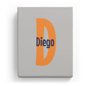 Diego Overlaid on D - Cartoony