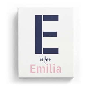 E is for Emilia - Stylistic