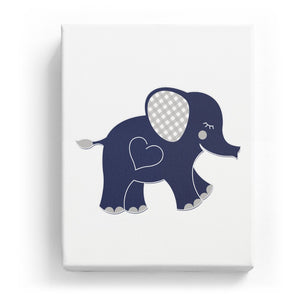 Elephant with a Heart - No Background