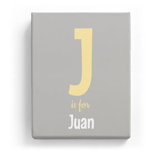 J is for Juan - Cartoony