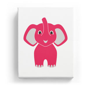 Adorable Elephant - No Background (Mirror Image)