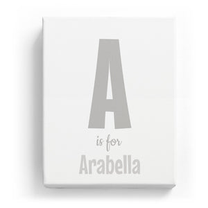 A is for Arabella - Cartoony