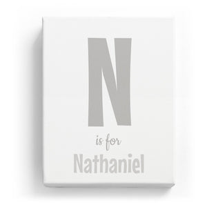 N is for Nathaniel - Cartoony