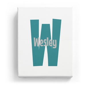 Wesley Overlaid on W - Cartoony