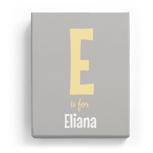 E is for Eliana - Cartoony