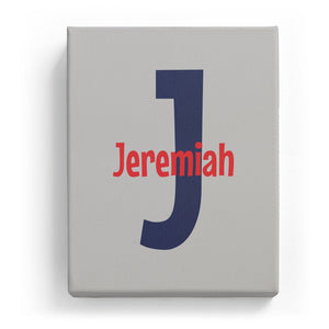 Jeremiah Overlaid on J - Cartoony