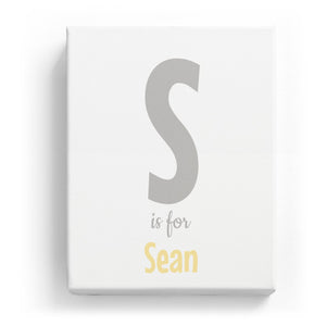 S is for Sean - Cartoony
