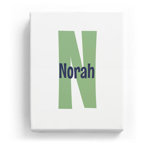 Norah Overlaid on N - Cartoony