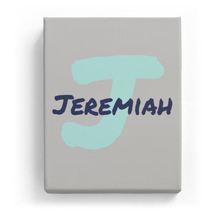 Jeremiah Overlaid on J - Artistic