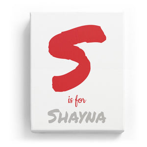 S is for Shayna - Artistic
