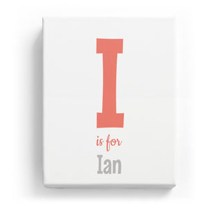 I is for Ian - Cartoony
