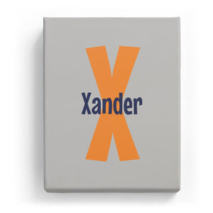 Xander Overlaid on X - Cartoony