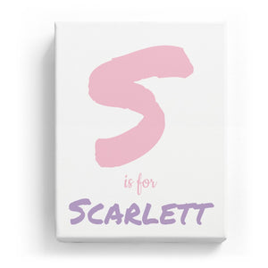 S is for Scarlett - Artistic