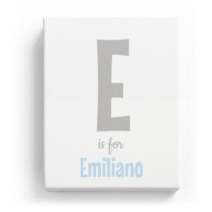 E is for Emiliano - Cartoony