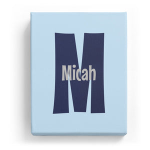 Micah Overlaid on M - Cartoony