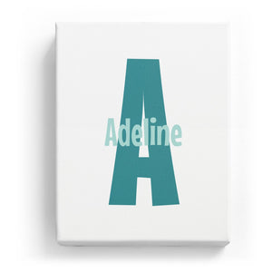 Adeline Overlaid on A - Cartoony