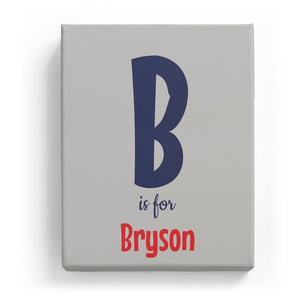 B is for Bryson - Cartoony