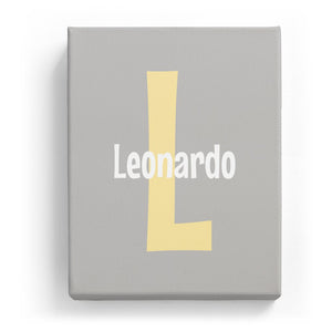 Leonardo Overlaid on L - Cartoony