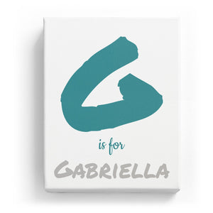 G is for Gabriella - Artistic