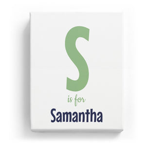 S is for Samantha - Cartoony