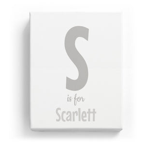 S is for Scarlett - Cartoony