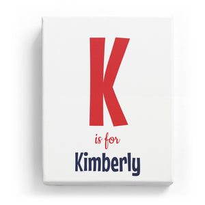 K is for Kimberly - Cartoony