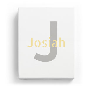 Josiah Overlaid on J - Stylistic