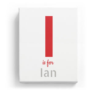 I is for Ian - Stylistic