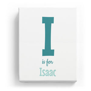 I is for Isaac - Cartoony
