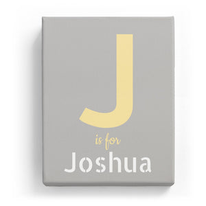 J is for Joshua - Stylistic