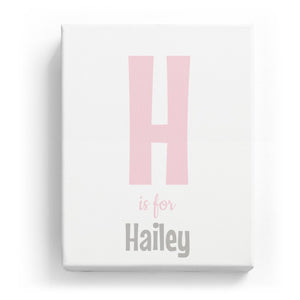 H is for Hailey - Cartoony
