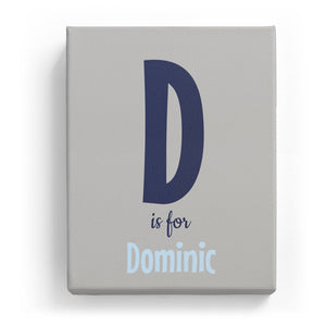 D is for Dominic - Cartoony