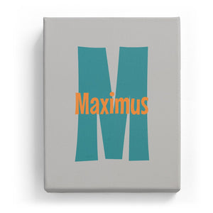 Maximus Overlaid on M - Cartoony