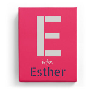 E is for Esther - Stylistic