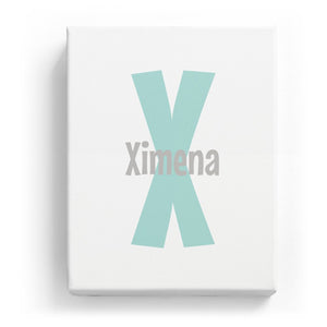 Ximena Overlaid on X - Cartoony