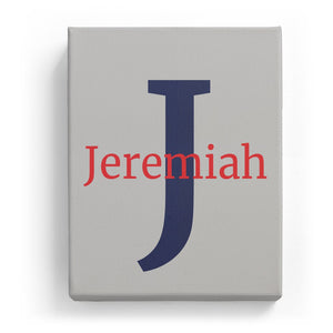 Jeremiah Overlaid on J - Classic