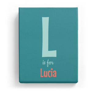 L is for Lucia - Cartoony