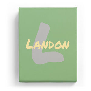 Landon Overlaid on L - Artistic